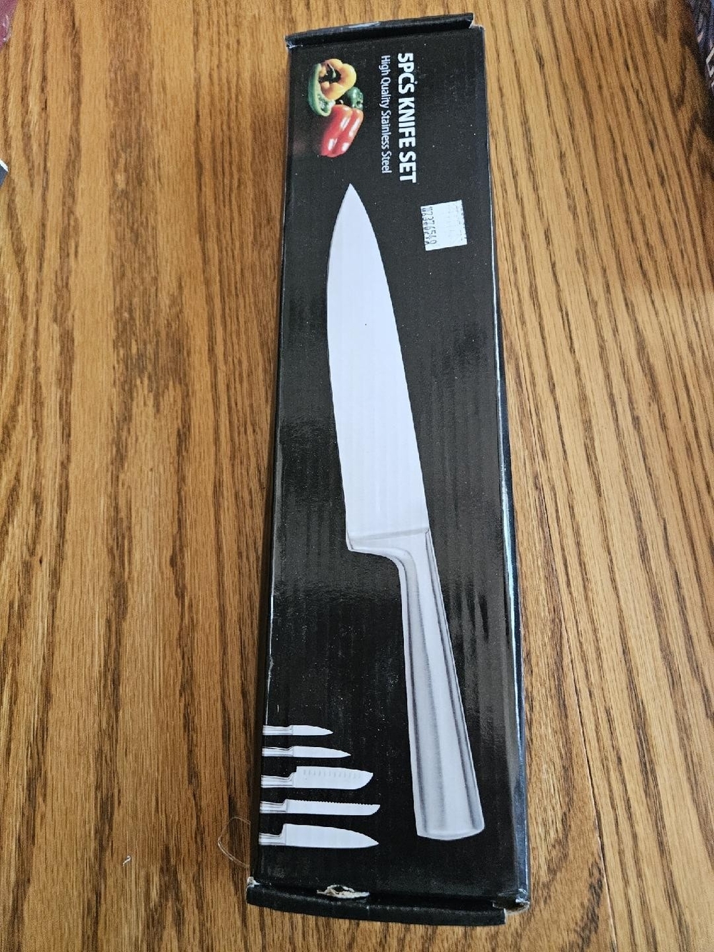 5-Piece Stainless Steel Knife Set - Silver